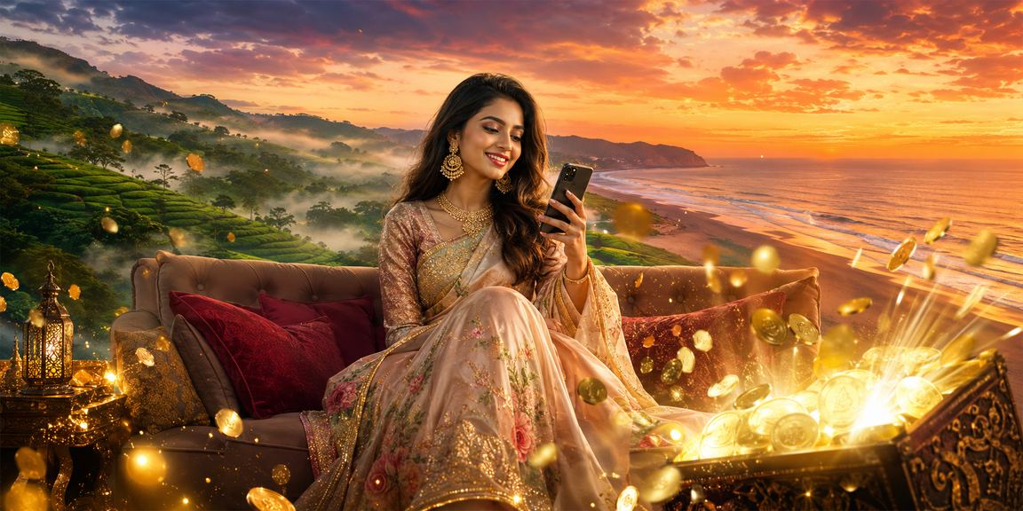 কক্সবাজারে মোবাইলে cd 44 ক্যাশব্যাক বোনাস চেক করছেন খেলোয়াড়